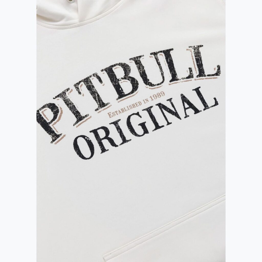 Толстовка мужская Pitbull Midnight Hooded off white