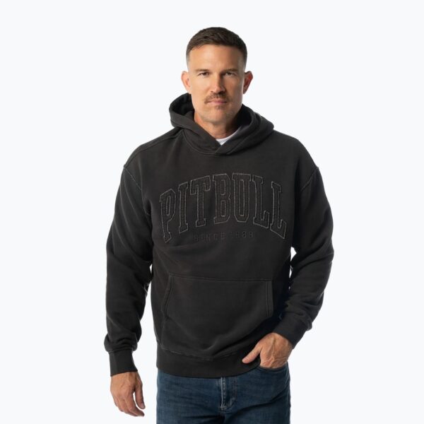 Толстовка мужская Pitbull Orlando Hooded whashed dark graphite