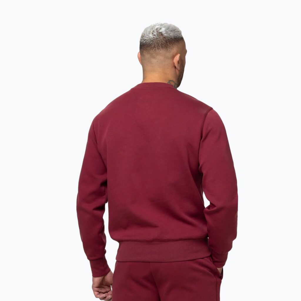 Толстовка мужская Pitbull Sampson Crewneck burgundy