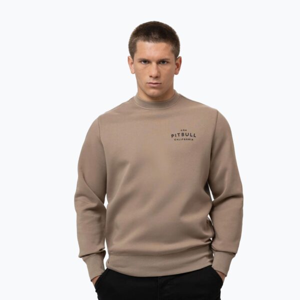 Толстовка мужская Pitbull Sampson Crewneck pale sand