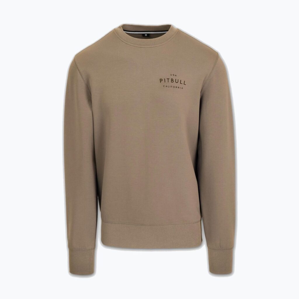 Толстовка мужская Pitbull Sampson Crewneck pale sand