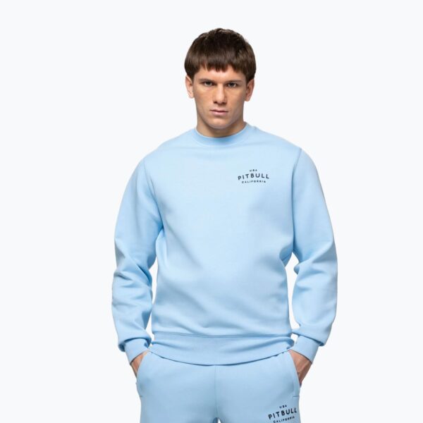 Толстовка мужская Pitbull Sampson Crewneck sky blue