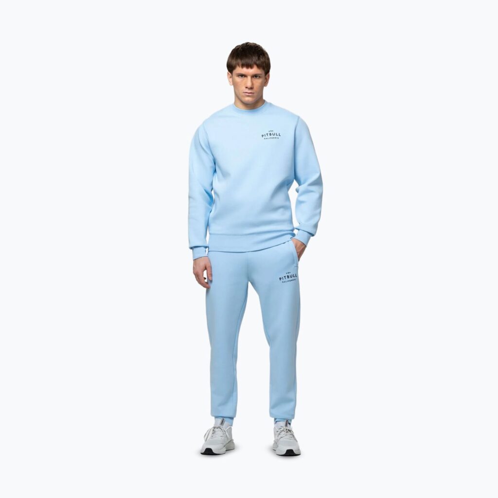 Толстовка мужская Pitbull Sampson Crewneck sky blue