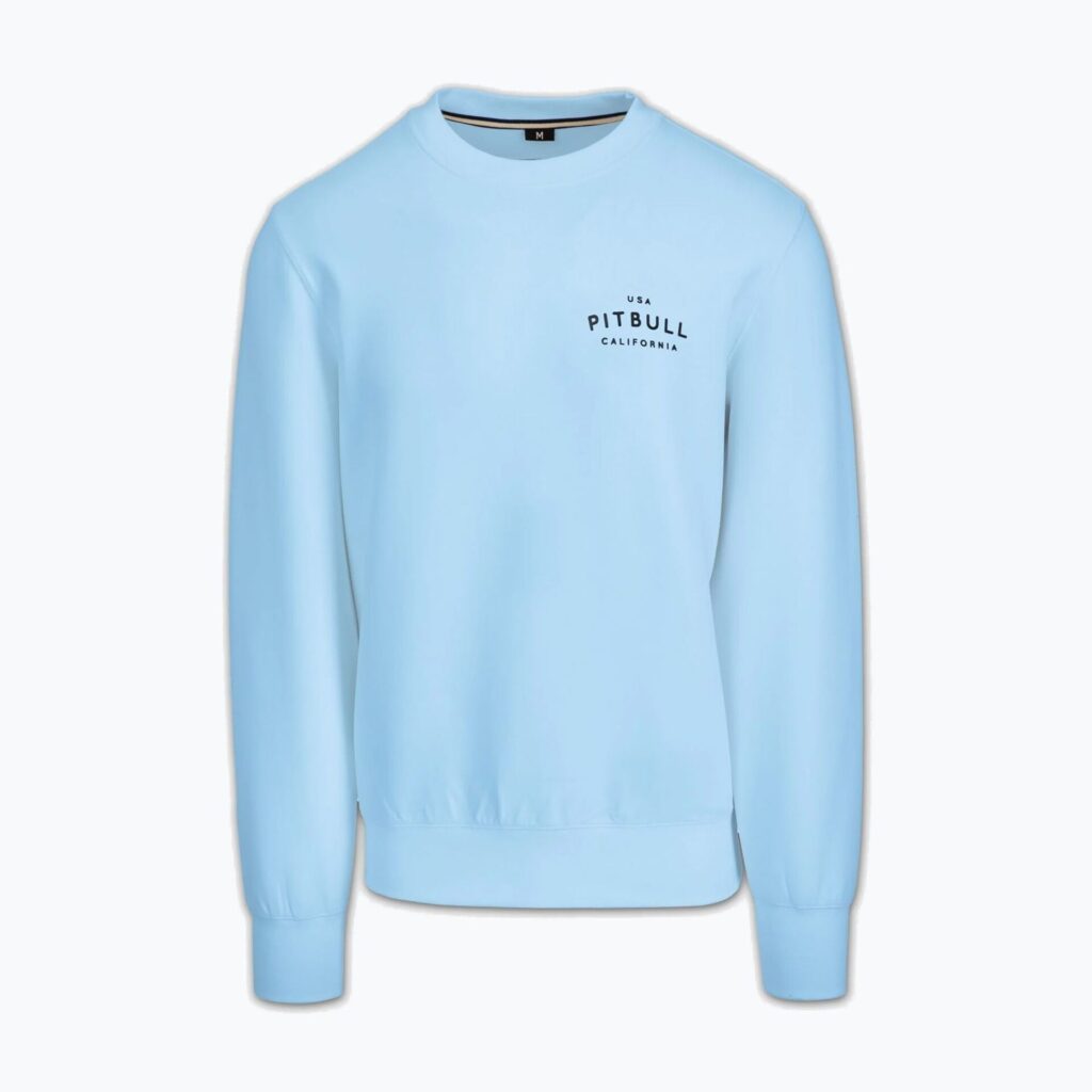 Толстовка мужская Pitbull Sampson Crewneck sky blue