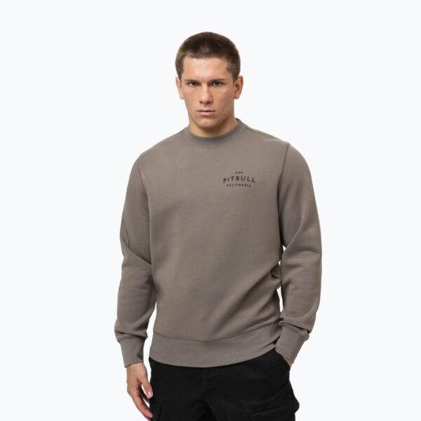 Толстовка мужская Pitbull Sampson Crewneck taupe