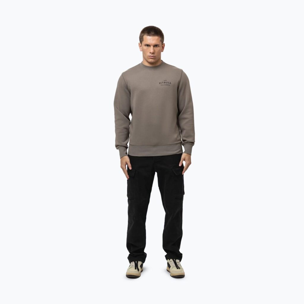 Толстовка мужская Pitbull Sampson Crewneck taupe