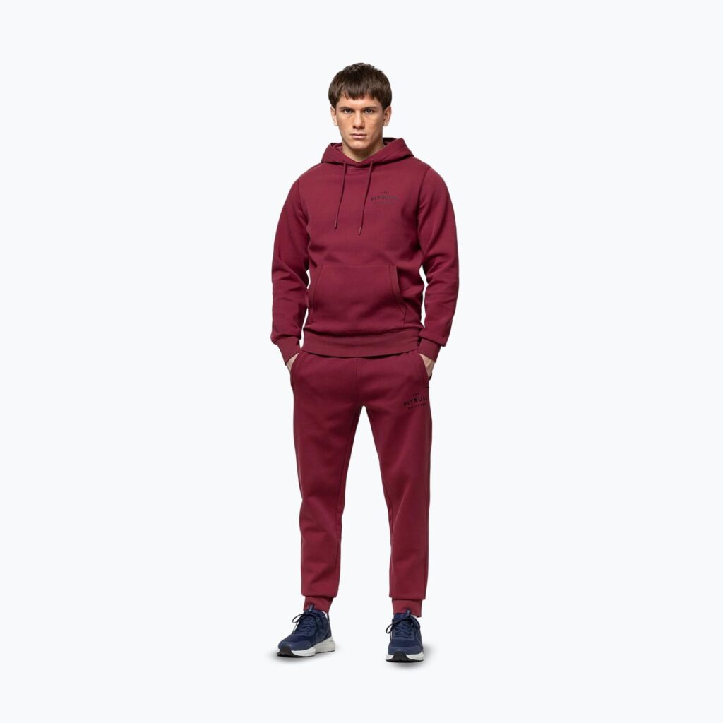 Толстовка мужская Pitbull Sampson Hooded burgundy