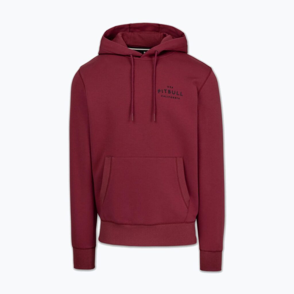 Толстовка мужская Pitbull Sampson Hooded burgundy