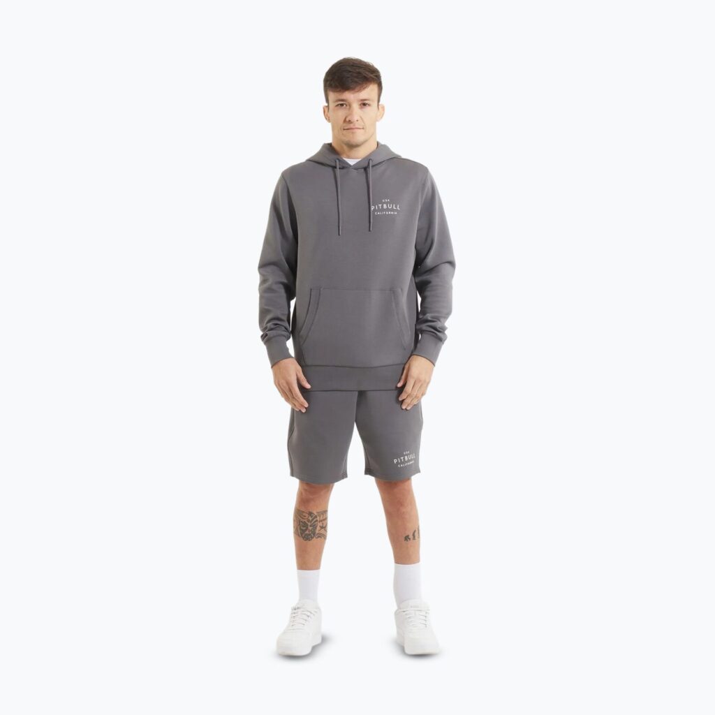 Толстовка мужская Pitbull Sampson Hooded graphite