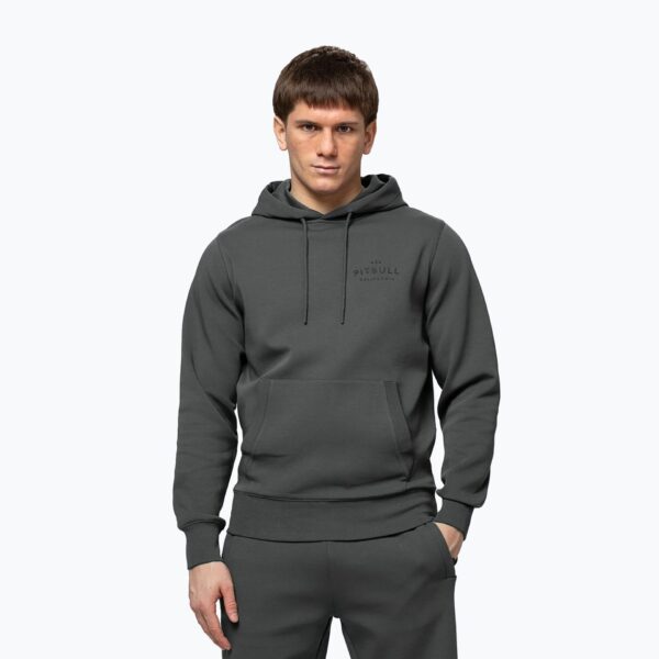 Толстовка мужская Pitbull Sampson Hooded grey/green