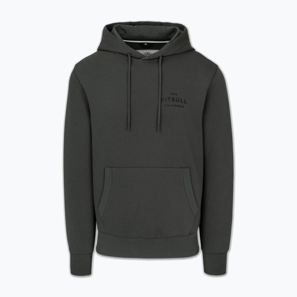 Толстовка мужская Pitbull Sampson Hooded grey/green