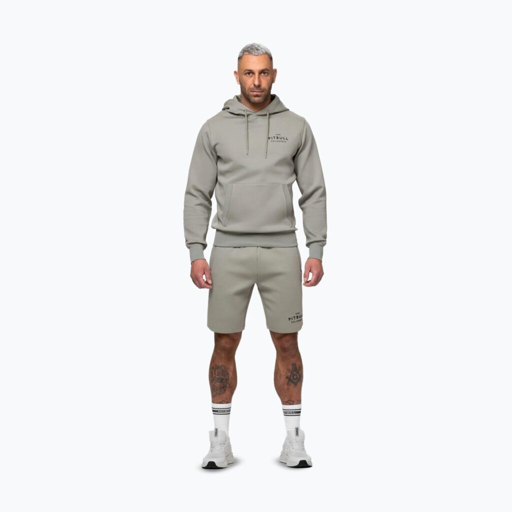 Толстовка мужская Pitbull Sampson Hooded grey/harbour