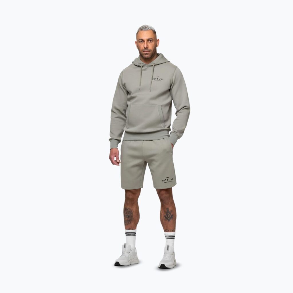 Толстовка мужская Pitbull Sampson Hooded grey/harbour