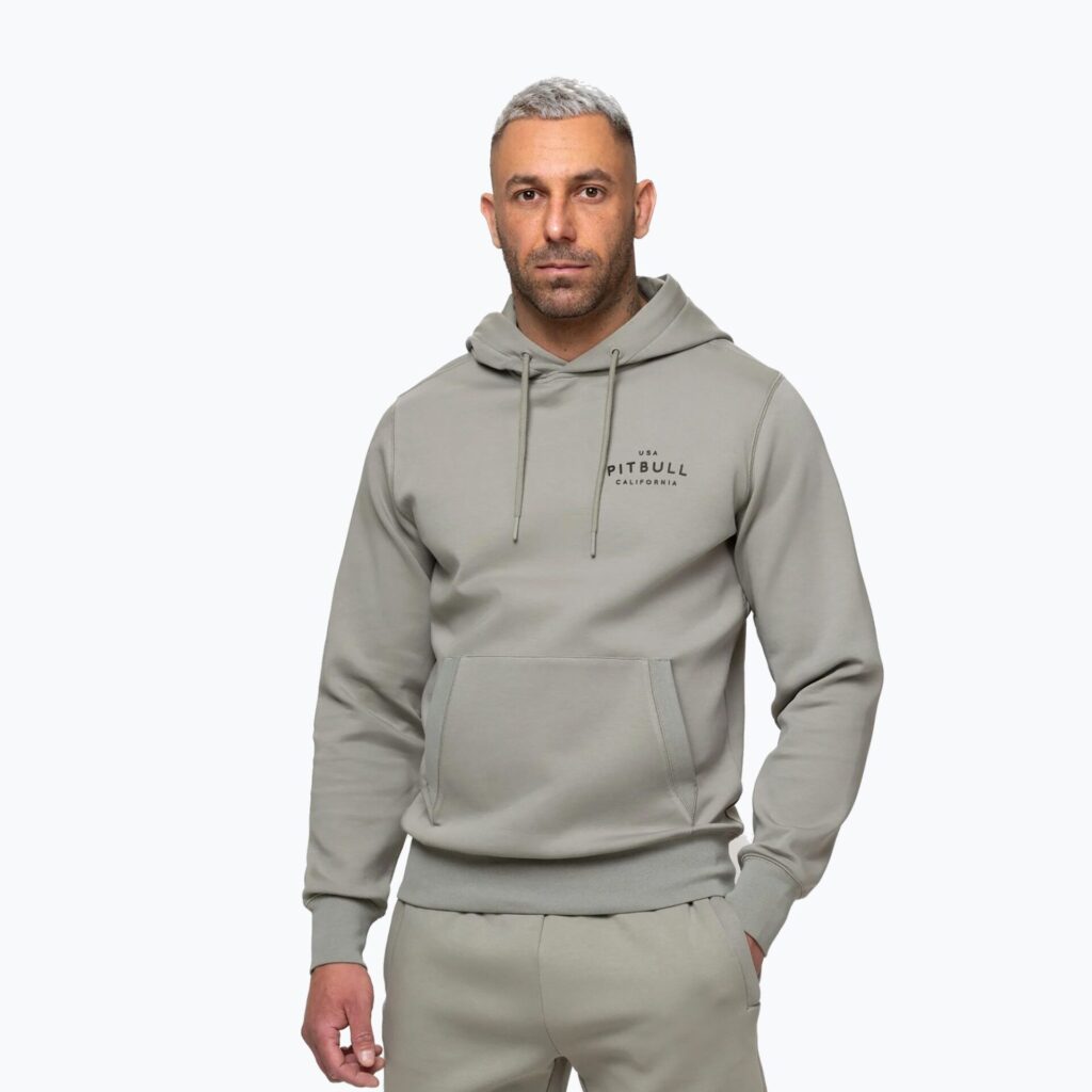 Толстовка мужская Pitbull Sampson Hooded grey/harbour
