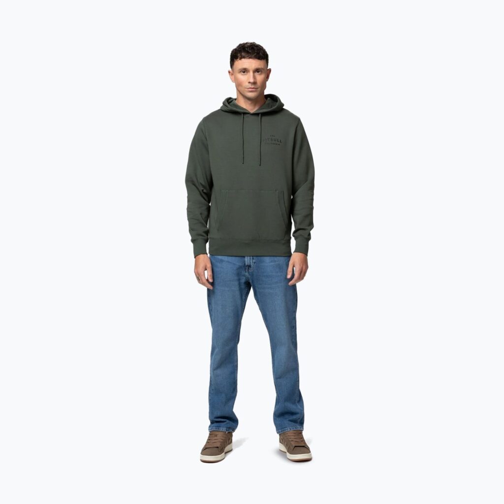 Свитшот Толстовка мужская Pitbull Sampson Hooded old green