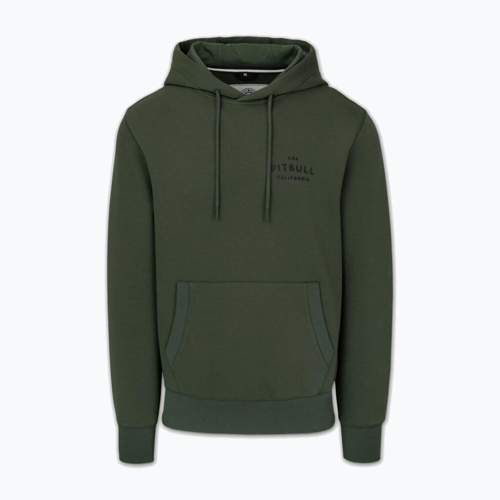 Свитшот Толстовка мужская Pitbull Sampson Hooded old green