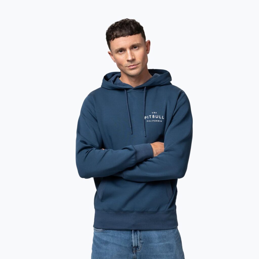 Толстовка мужская Pitbull Sampson Hooded petrol blue