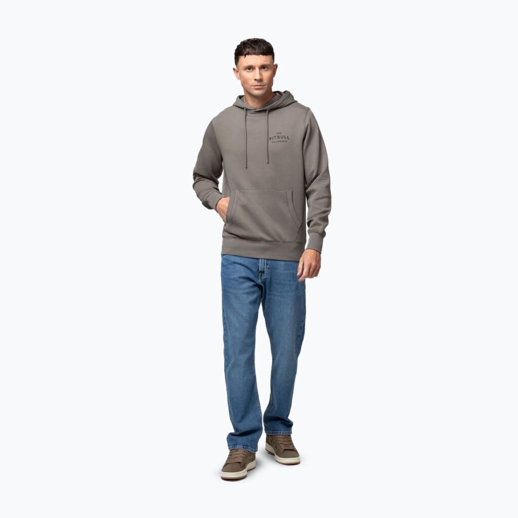 Толстовка мужская Pitbull Sampson Hooded taupe