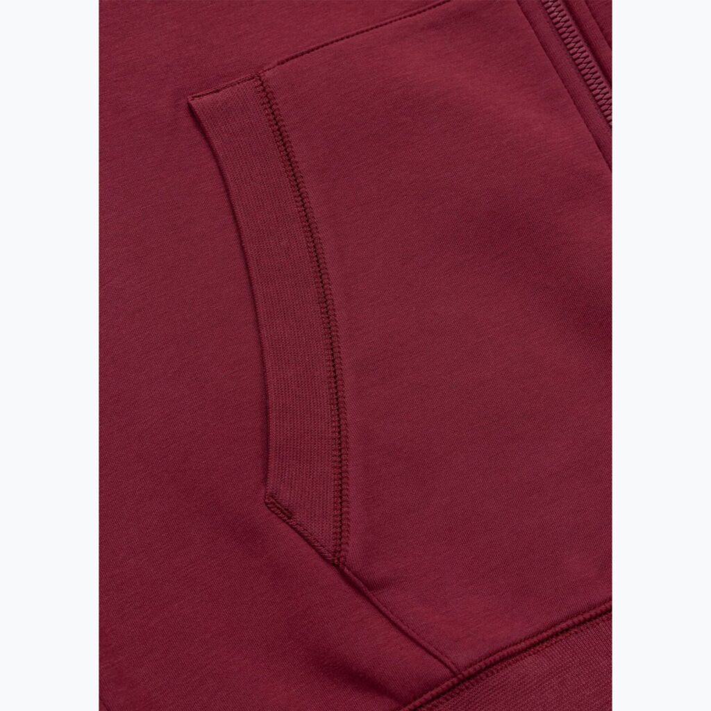 Толстовка мужская Pitbull Sampson Hooded Zip burgundy