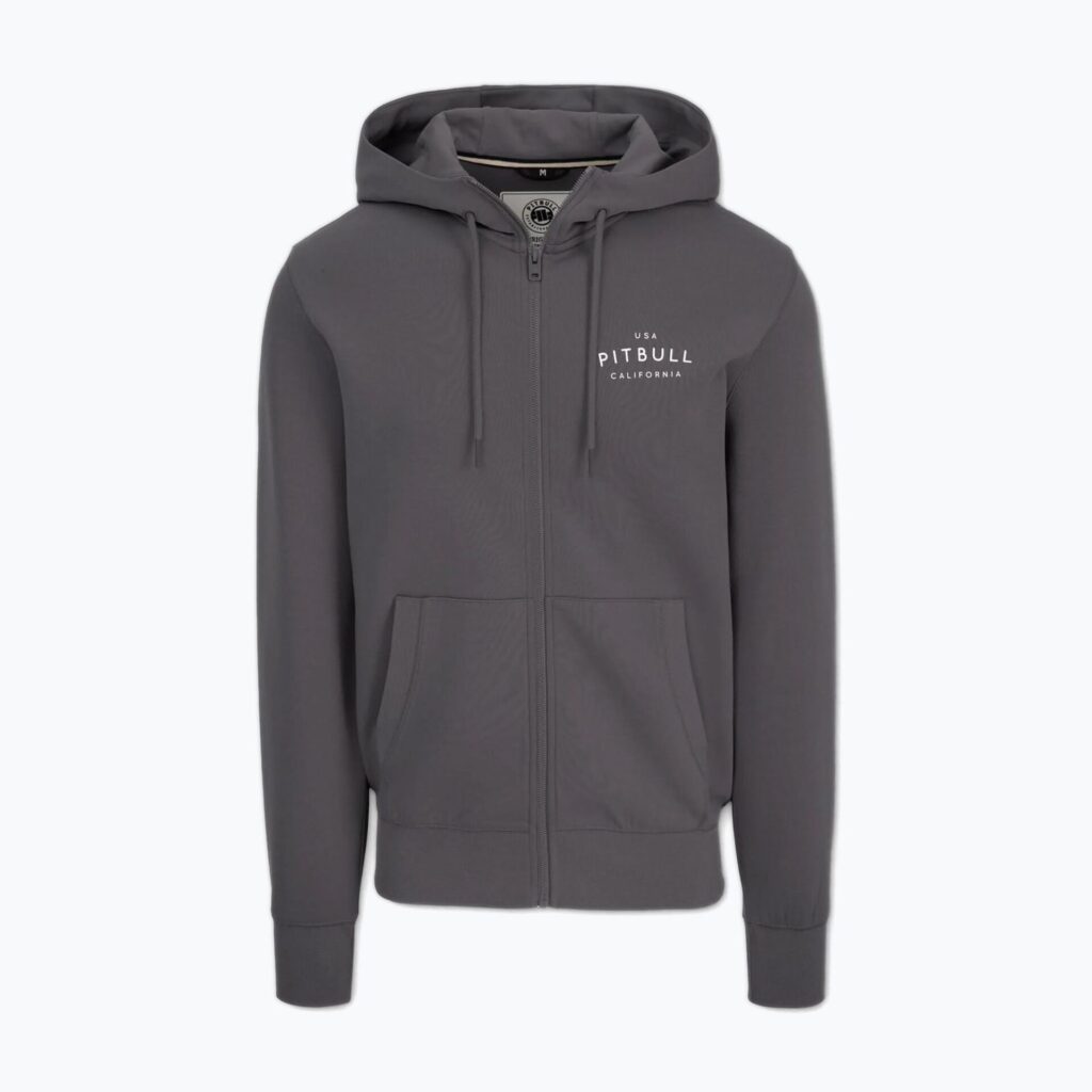Толстовка мужская Pitbull Sampson Hooded Zip graphite