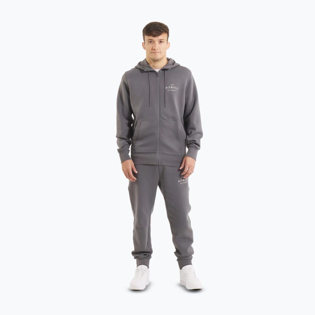 Толстовка мужская Pitbull Sampson Hooded Zip graphite