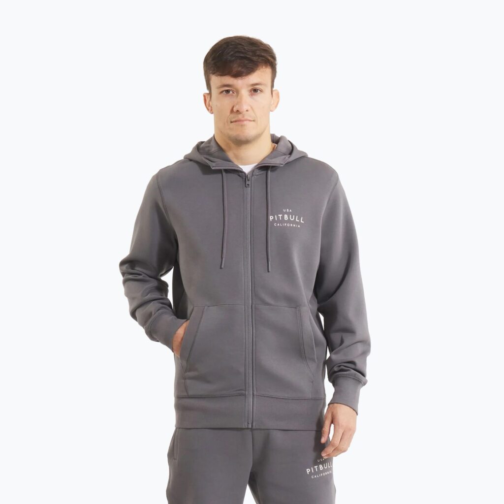 Толстовка мужская Pitbull Sampson Hooded Zip graphite