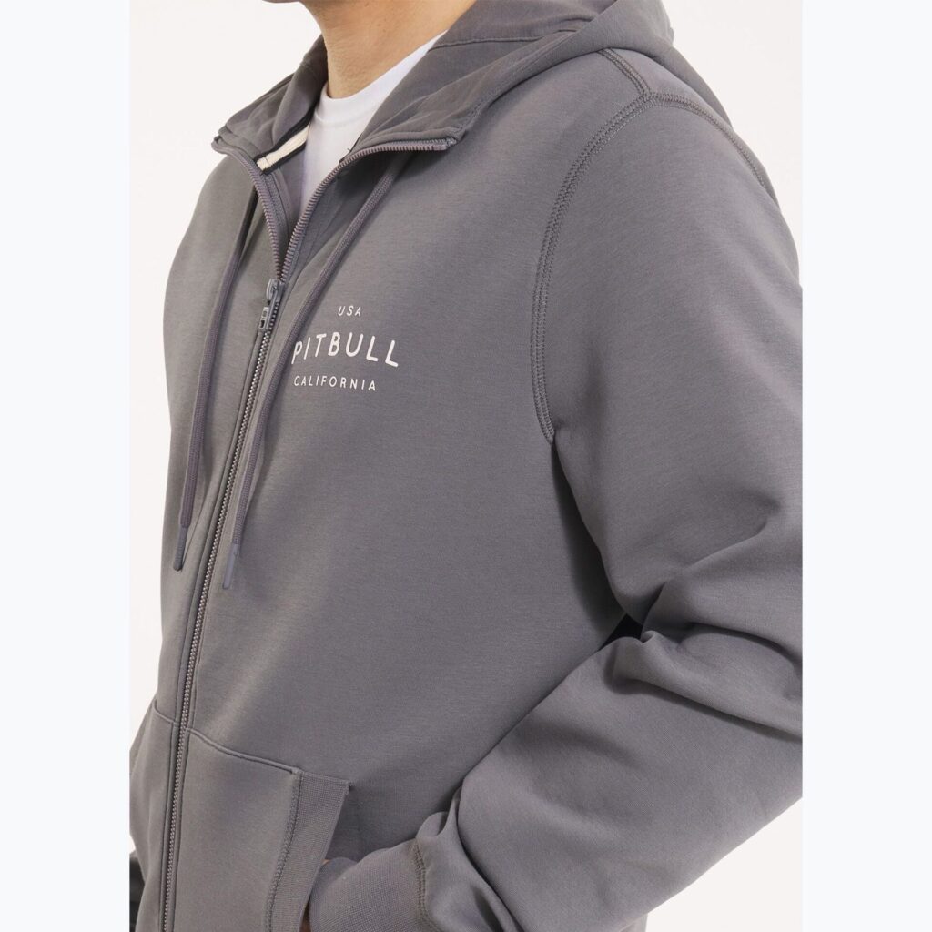 Толстовка мужская Pitbull Sampson Hooded Zip graphite