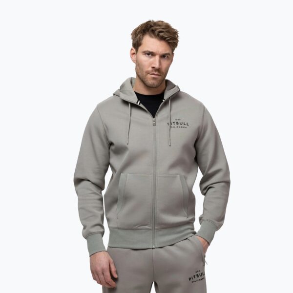 Толстовка мужская Pitbull Sampson Hooded Zip grey/harbour