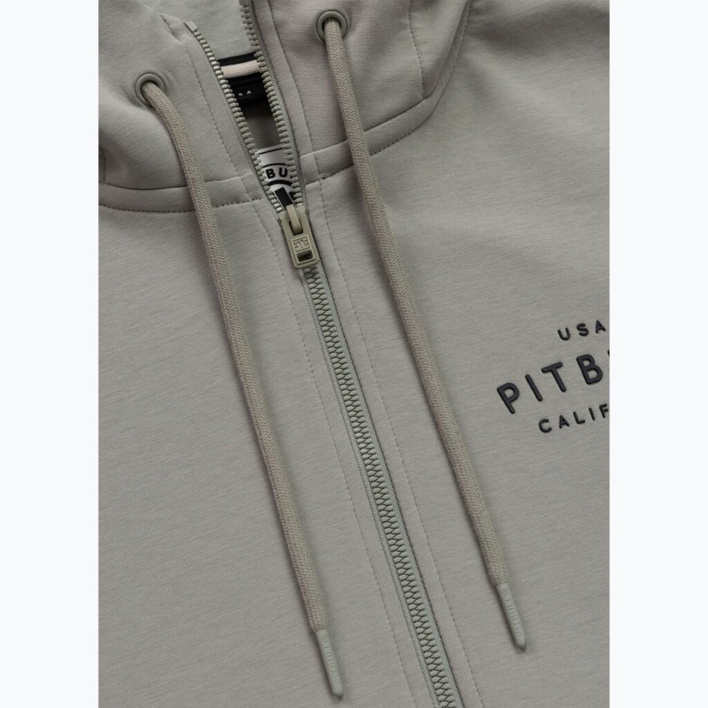 Толстовка мужская Pitbull Sampson Hooded Zip grey/harbour