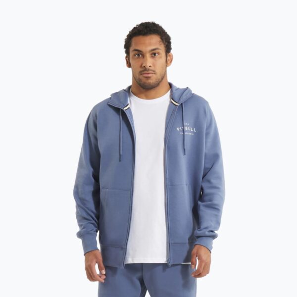 Толстовка мужская Pitbull Sampson Hooded Zip navy jeans
