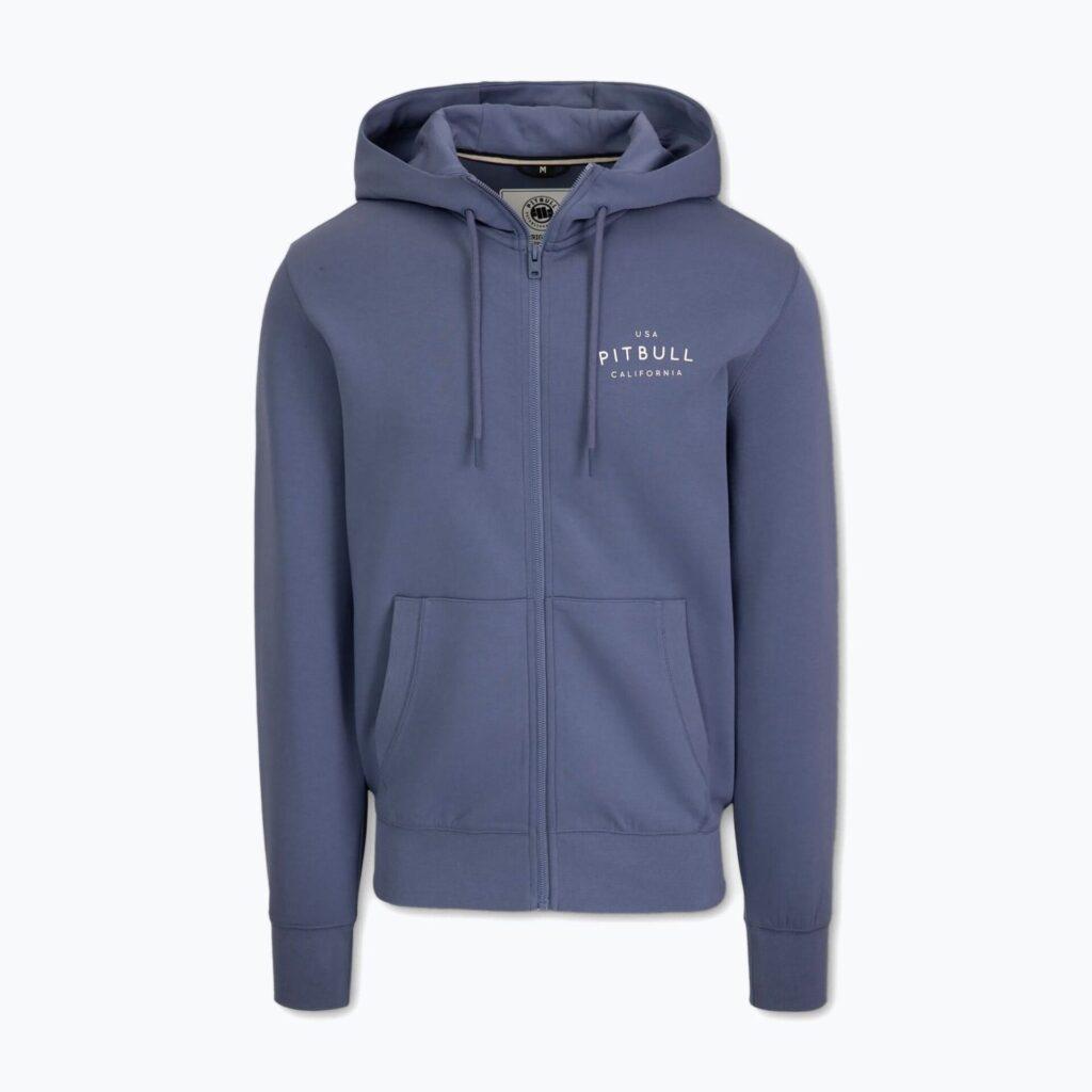 Толстовка мужская Pitbull Sampson Hooded Zip navy jeans