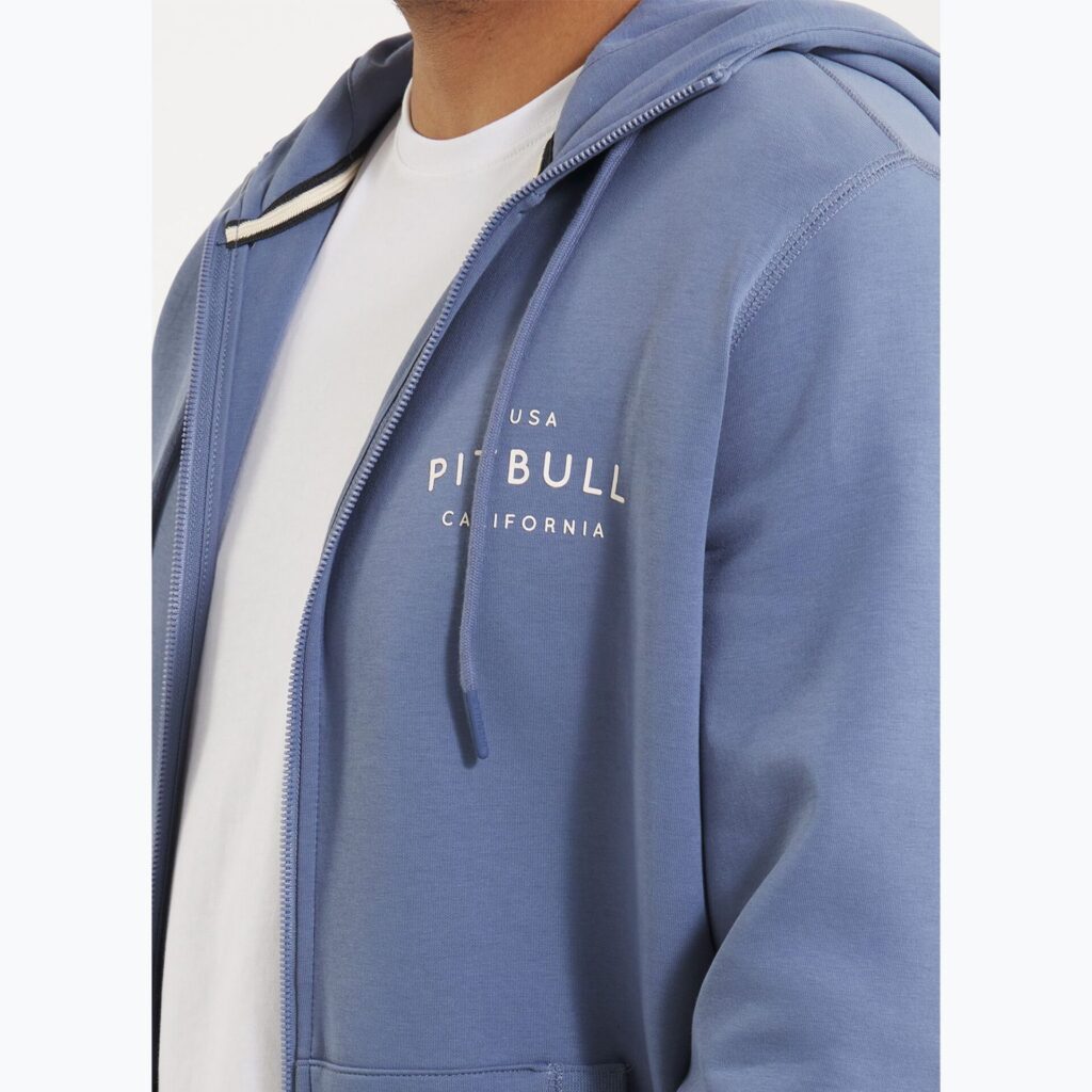 Толстовка мужская Pitbull Sampson Hooded Zip navy jeans