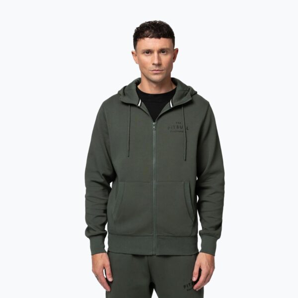 Толстовка мужская Pitbull Sampson Hooded Zip old green
