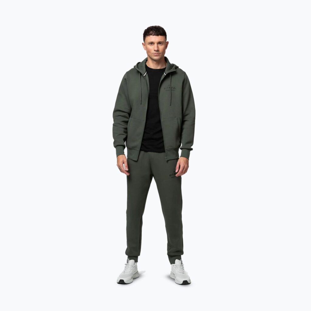 Толстовка мужская Pitbull Sampson Hooded Zip old green