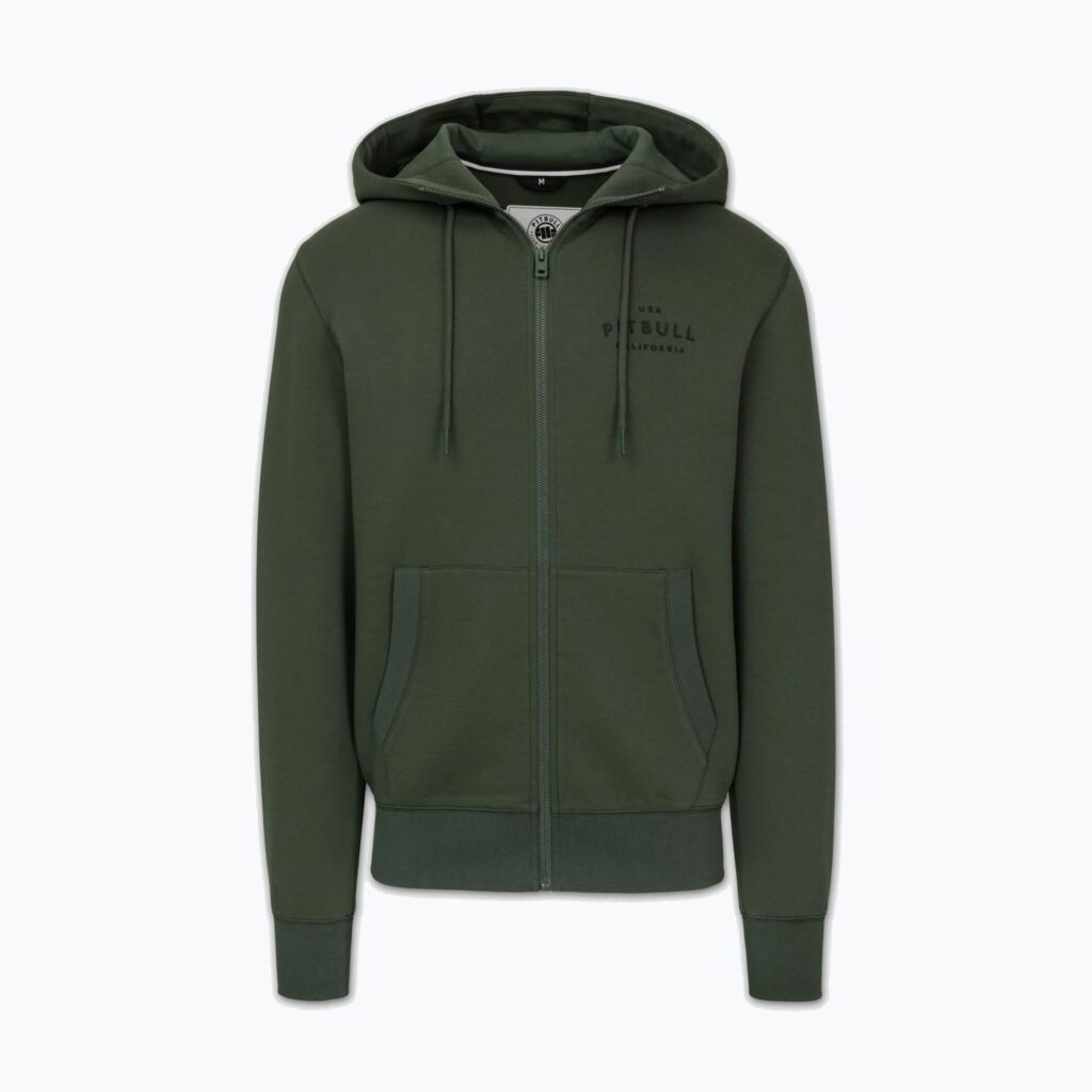 Толстовка мужская Pitbull Sampson Hooded Zip old green