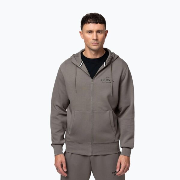 Толстовка мужская Pitbull Sampson Hooded Zip taupe