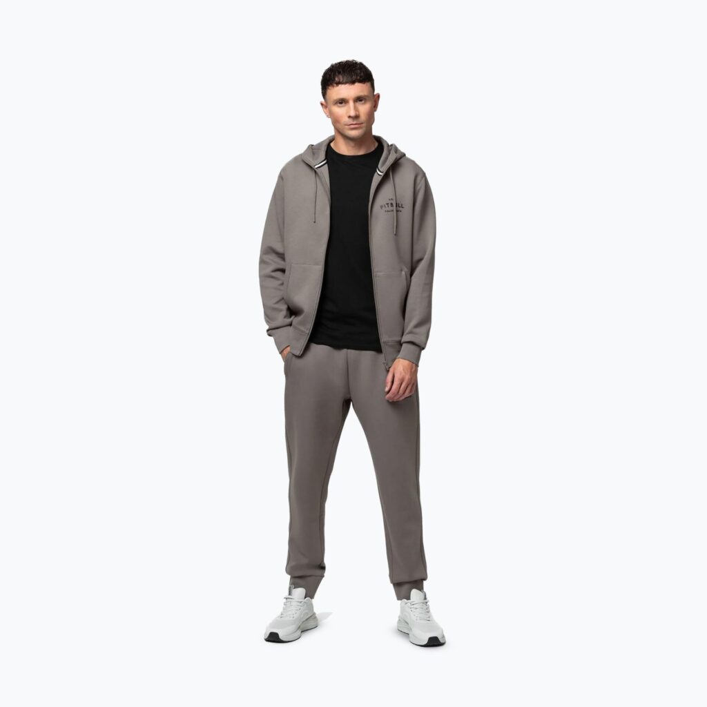 Толстовка мужская Pitbull Sampson Hooded Zip taupe