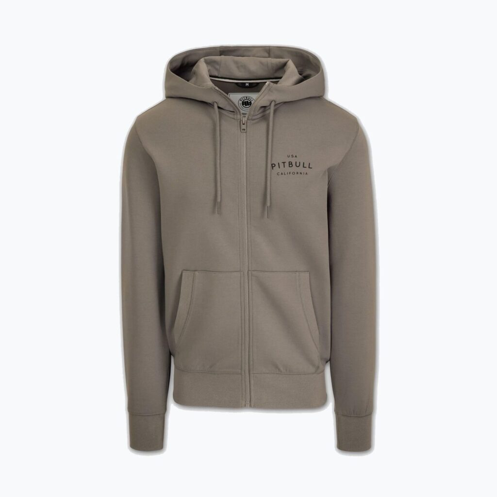 Толстовка мужская Pitbull Sampson Hooded Zip taupe