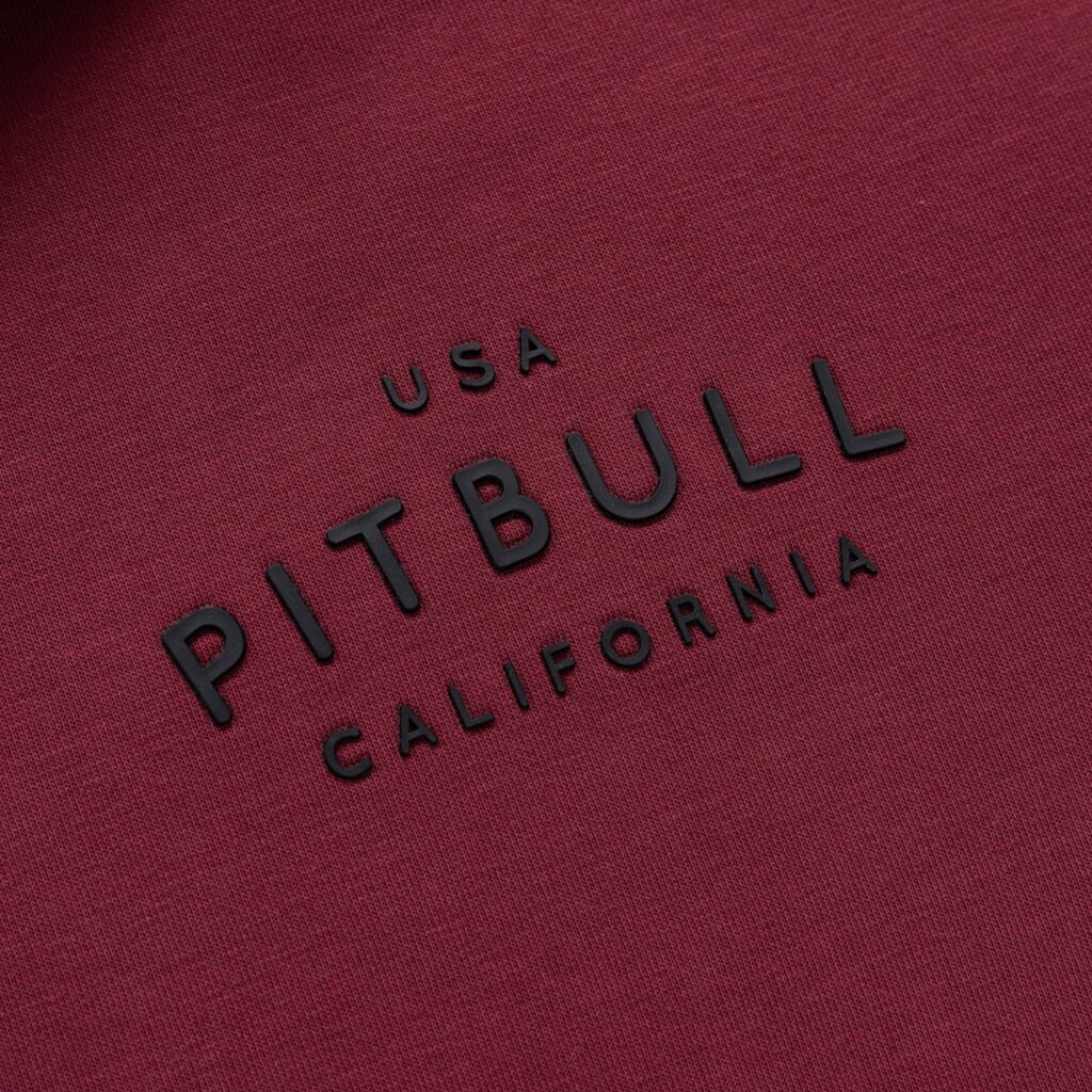 Толстовка мужская Pitbull Sampson Zip burgundy