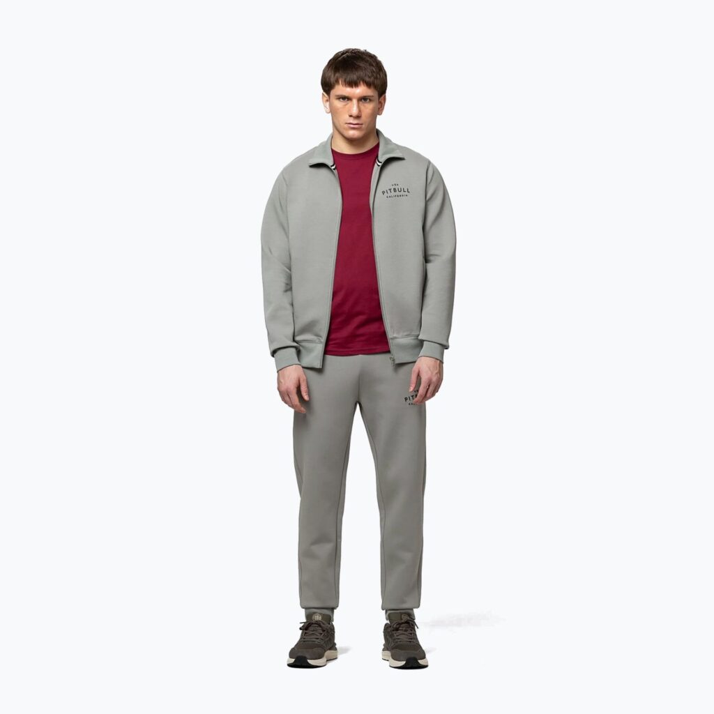 Толстовка мужская Pitbull Sampson Zip grey/harbour