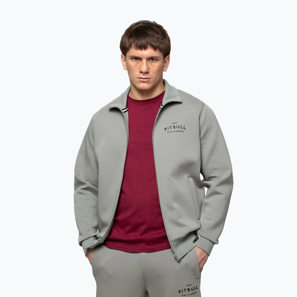Толстовка мужская Pitbull Sampson Zip grey/harbour