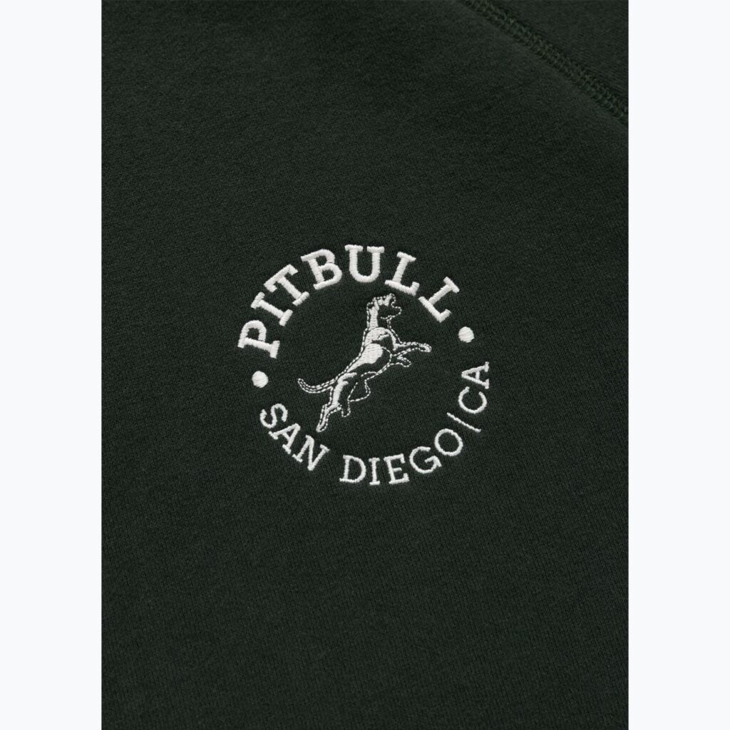 Толстовка мужская Pitbull San Diego Ca Hooded dark green