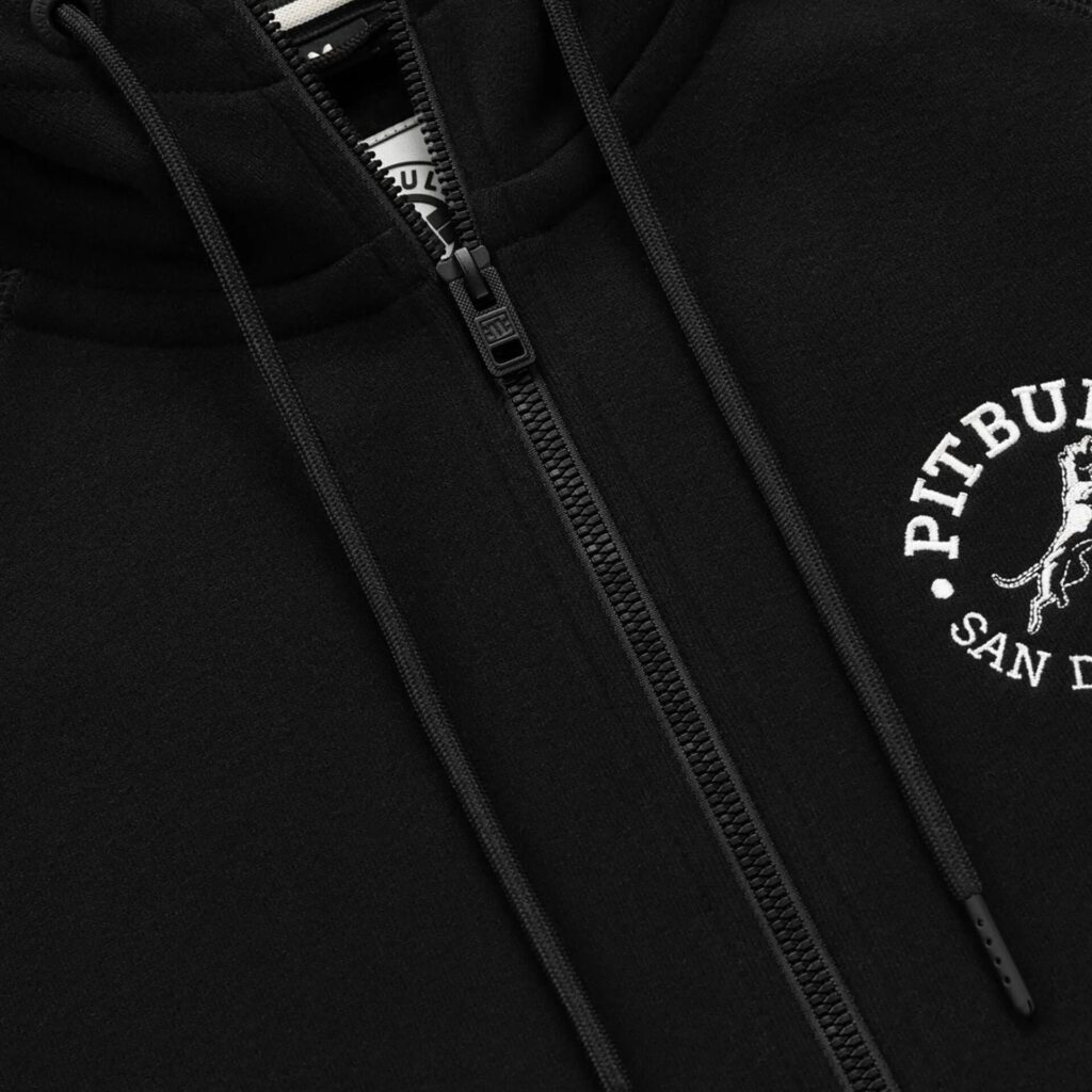 Толстовка мужская Pitbull San Diego Ca Hooded Zip black