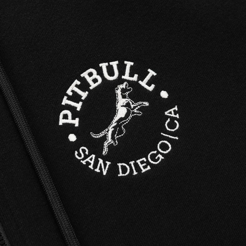 Толстовка мужская Pitbull San Diego Ca Hooded Zip black