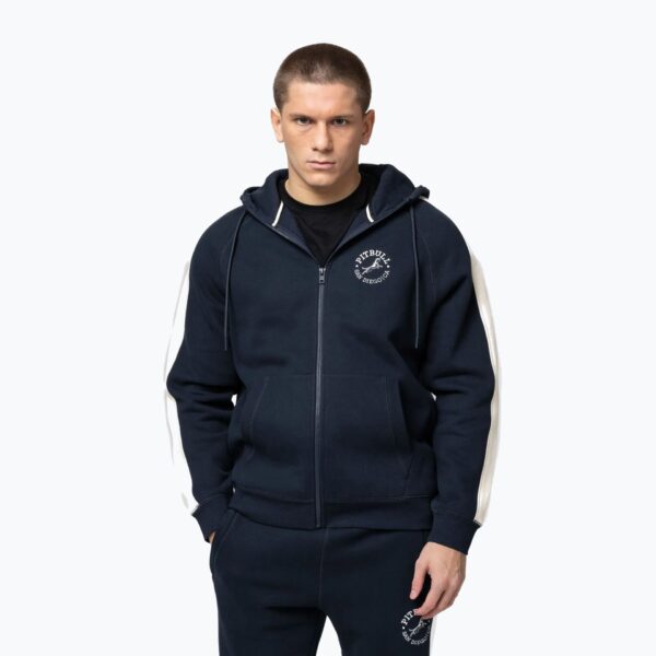 Толстовка мужская Pitbull San Diego Ca Hooded Zip dark navy/red
