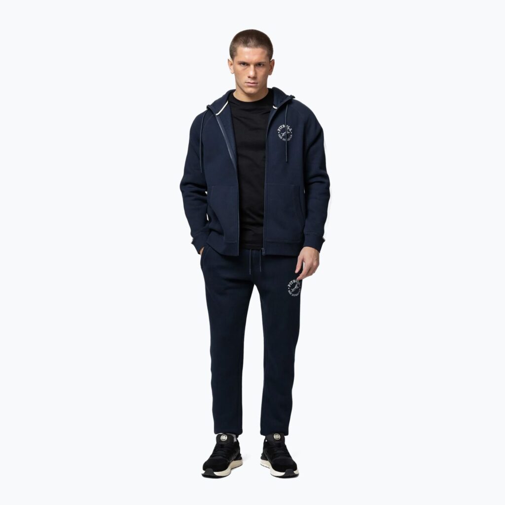 Толстовка мужская Pitbull San Diego Ca Hooded Zip dark navy/red