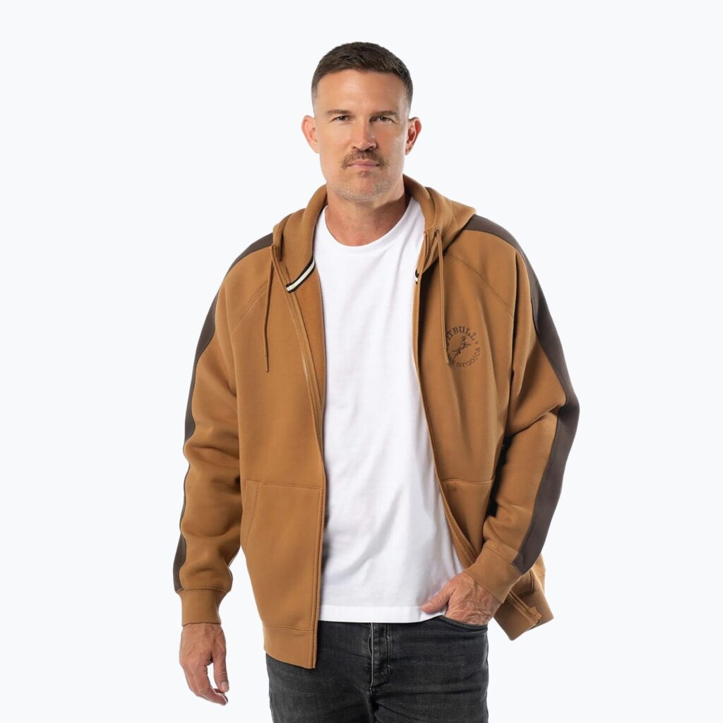 Толстовка мужская Pitbull San Diego Ca Hooded Zip honey yellow