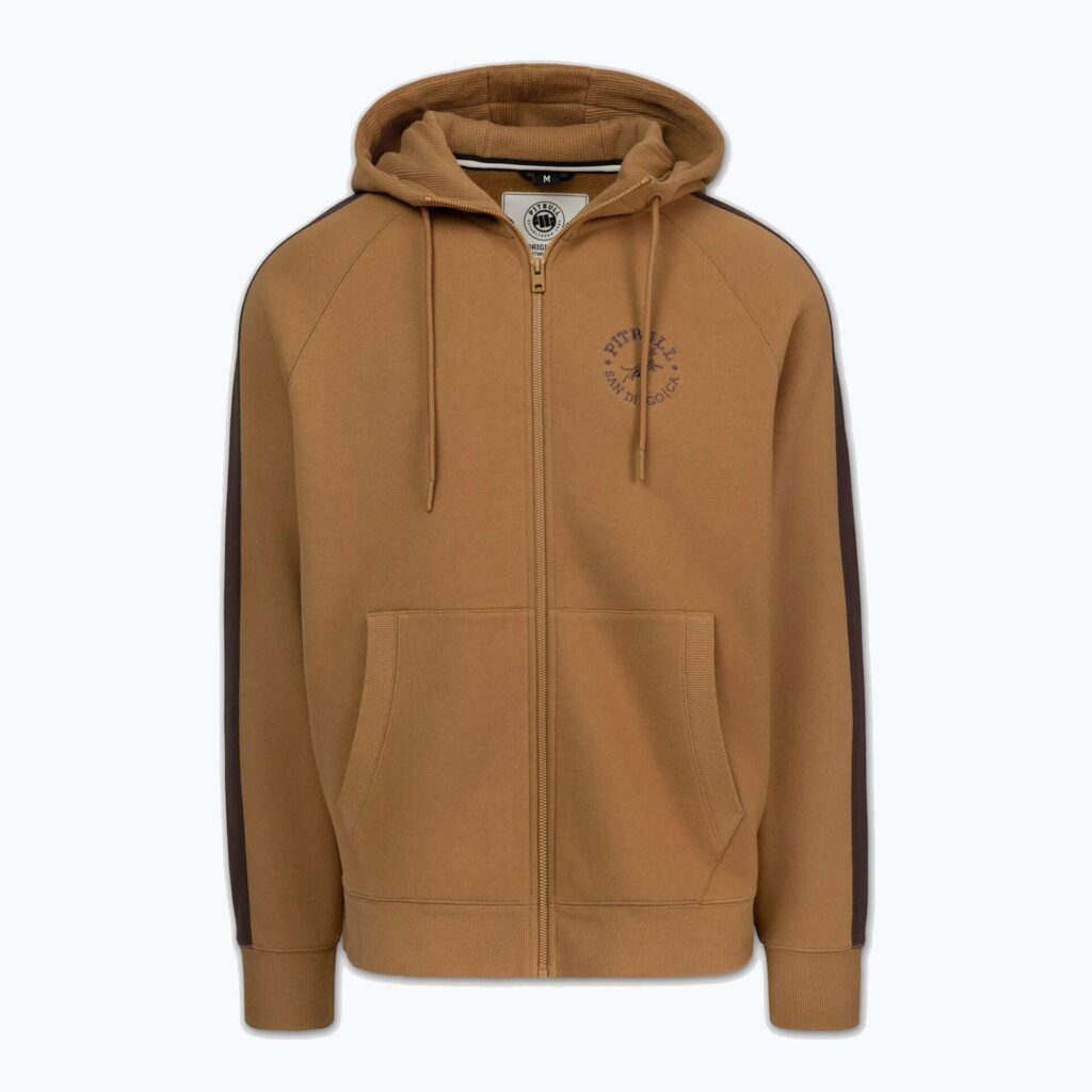 Толстовка мужская Pitbull San Diego Ca Hooded Zip honey yellow