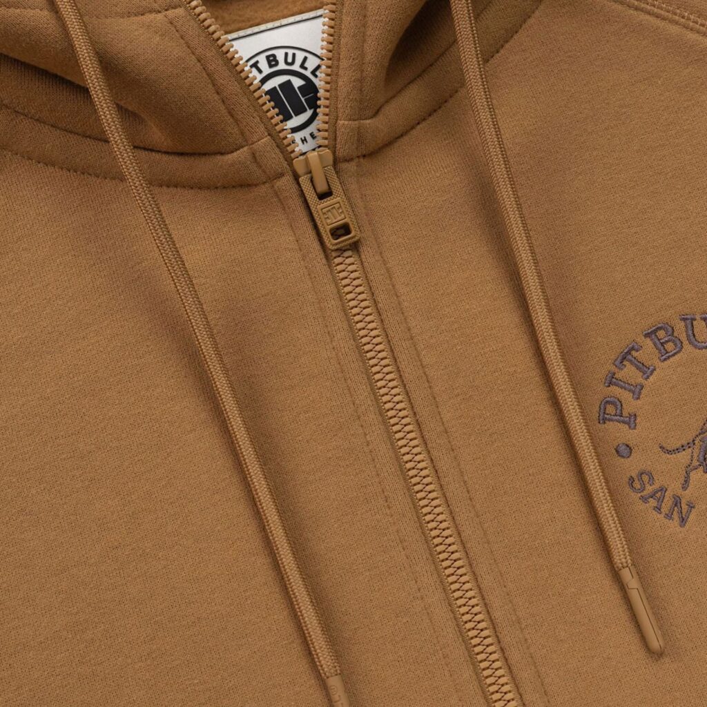 Толстовка мужская Pitbull San Diego Ca Hooded Zip honey yellow