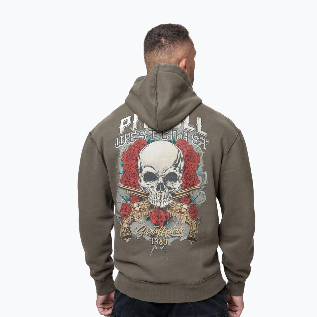 Толстовка мужская Pitbull Santa Muerte Hooded major olive